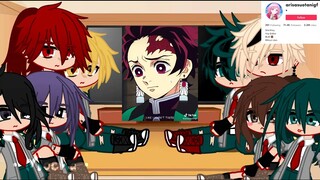 MHA/BNHA React To Demon Slayer[]Part 1.[]• Mocha •