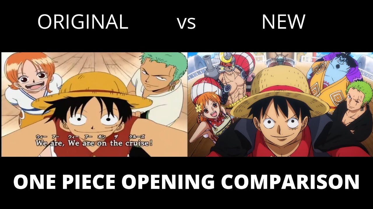 One Piece (1999) vs One Piece Episode 1000 (2021) New Opening Comparison -  Bilibili