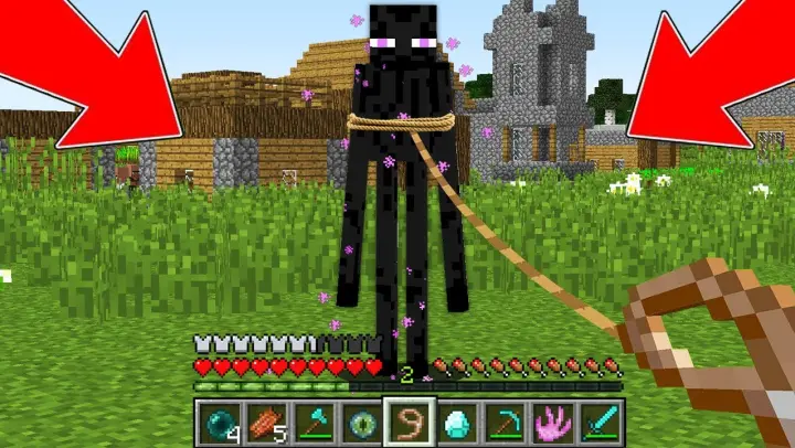 MINECRAFT HOW TO TAME ENDERMAN - HOW TO PLAY MOB LIFE MOVIE ANIMATION MONSTER SCHOOL NOOB VS PRO