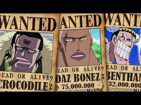 Baroque Works Bounties Revealed In One Piece Vivre Card Databook Vol 5 Bstation