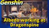 Albedo working at Dragonspine