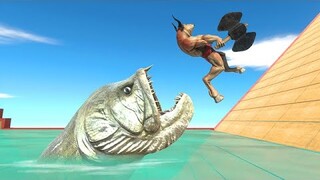 Who Can Escape From Dangerous Parkour - Dinosaurs or Animals