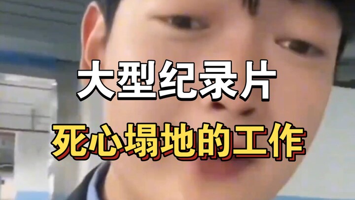 大型纪录片《死心塌地的工作》持续为你播出！！！！！！！！