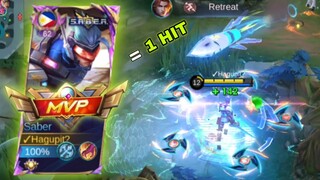 TEAMMATES LAYLA UNDERESTIMATE MY TOP PHILIPPINES SABER!! ( SOLO RANK 1 HIT BUILD) - MLBB