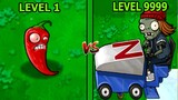 Ớt Đỏ Chỉ Thiên Cay Xè Tiêu Diệt Ô tô zombie - Plants vs Zombies - Hoa Quả Nội Giận Top Game