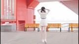 Sexy Chinese girl dancing in short skirt