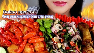 ASMR BAKSO MERCON, TUMIS CUMI KANGKUNG, PETE | ASMR MUKBANG INDONESIA