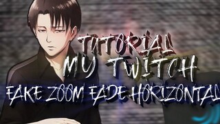 Tutorial My Twitch Setting & Fake zoom Fade horizontal | Alight motion