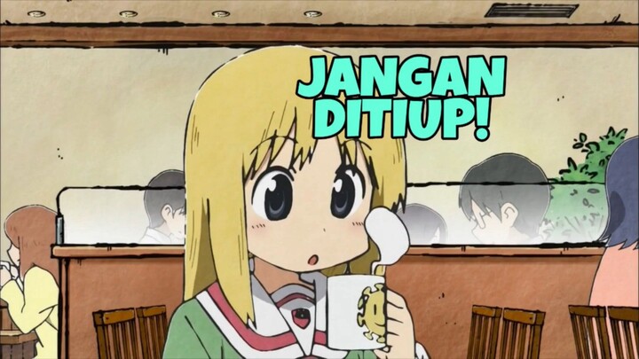 Hayoloh! Minum jangan ditiup 😤 Momen anime nichijou dubbing indonesia