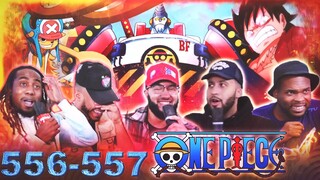 FRANKY'S NEW UPGRADES! One Piece Ep 556/557 Reaction