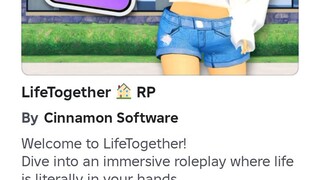 playing life together in Roblox