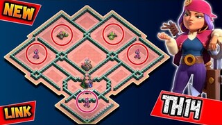 NEW TH14 WAR BASE WITH REPLAY PROOF + LINK | NEW ANTI 3 STAR TH14 LEGEND / CWL BASE | CLASH OF CLANS