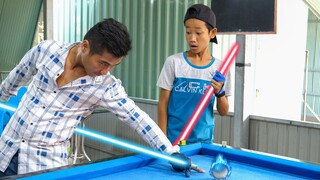 NERF GUN BILLARD SHOT BATTLE - CUỘC CHIẾN BIDA