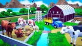 Cow Farm - Fun Farm Cows | Cow Farm Diorama 3D Cartoons | Funny Animals Videos 2022