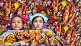 Nisa cùng mẹ Ổ làm thử món Hải Sản Xào Cay Tứ Xuyên siêu cay | Mukbang Thailand