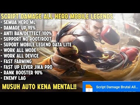 Script Damage Mobile Legends + Attack Speed No Password Patch Terbaru | Mobile Legends