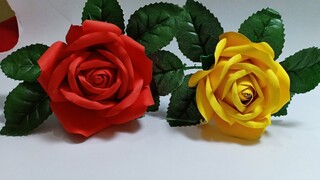 Làm hoa hồng bằng giấy dễ và đẹp nhất | Rose Paper Craft