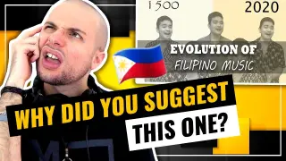 Evolution Of Filipino Music (1500 -2020) | I CAN'T REALLY RELATE! | HONEST REACTION