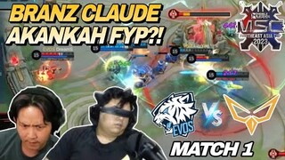 BRANZ CLAUDE TERULANG KEMBALI ?! MSC 2023 - EVOS VS FENIX MATCH 1