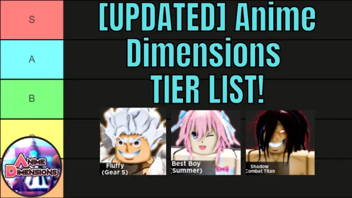 [UPDATED] The ULTIMATE Anime Dimensions TIER LIST!