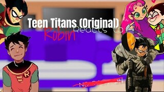 Teen Titans reacts to Robin(Not ttg) | part 1/3 | Ships: Robstar(mentioned), Bb x Raven