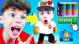 MIO FIGLIO CREA LA SUA SKIN ESCLUSIVA DA 1000€ SU STUMBLE GUYS!!😱🤑