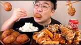 치즈볼의 최상위버전 치킨치즈볼 처갓집 슈프림양념치킨 맛사운드 레전드 seasoned spicy chicken mukbang Legend koreanfood asmr