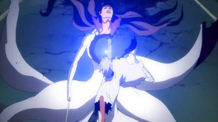 Gin Betrays Aizen And Taking Advantage Of His Weakness, Makes a Hole In His Body
