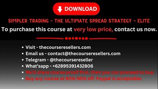 Simpler Trading – The Ultimate Spread Strategy – Elite