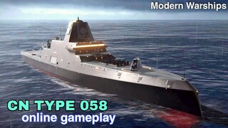 Modern Warships: CN TYPE O58 gameplay in action.