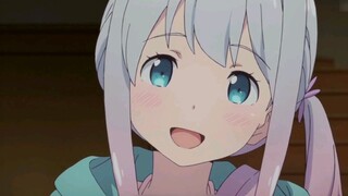 "Izumi Sagiri" Jika kamu tidak masuk, Sagiri akan bangun dan mengambilnya.