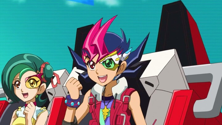 Yu-Gi-Oh! ZEXAL81: Yuma dikelilingi oleh tiga orang, dan saudara perempuan Judai datang untuk menyel