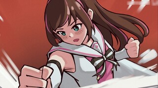 [Kizuna Ai Handwriting] Attack and break the oppression of the scumbag management! Korean style hand