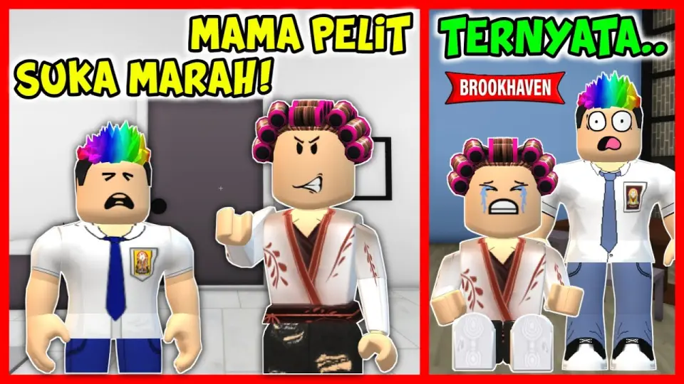 IBU PELIT DAN SUKA MARAH TAK DISANGKA TERNYATA.. (Brookhaven Roleplay) -  Roblox Indonesia - Bstation