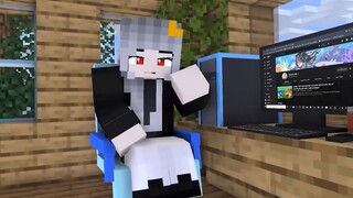 SAMMY CHUỘT TÍ HON BỊ BỆNH ĐƯỢC MÈO PHONG CẬN KHỔNG LỒ CHĂM SÓC TRONG MINECRAFT_