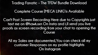 Trading Fanatic Course The TFDW Bundle Download