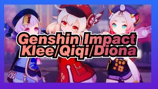 [MMD Genshin Impact / 4K] Klee & Qiqi & Diona - Gee