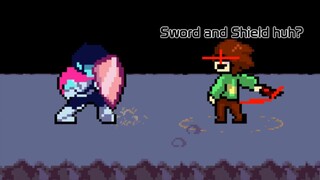 【UT×DR/Smooth Pixel Animation】Kris Vs Chara! - Short Sprite Animation