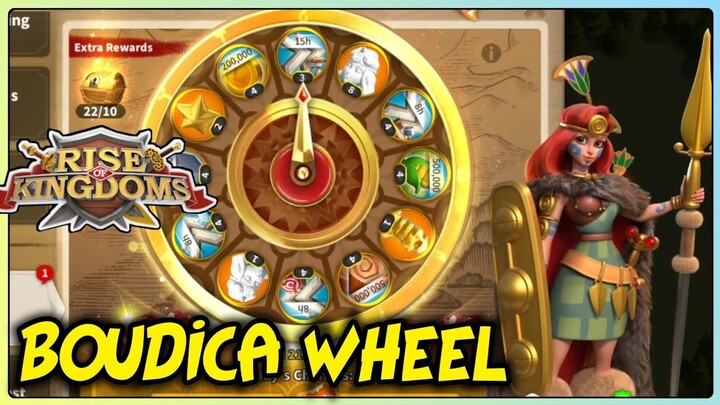 Rise of kingdoms - boudica wheel unlock spin for ysg