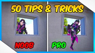 TOP 50 PRO TIPS AND TRICKS FOR PUBG MOBILE/BGMI | PUBG MOBILE TIPS AND TRICKS