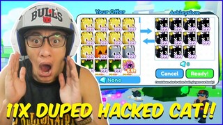TRADING 10 PCS DUPED HUGE HACKED CAT sa ROBLOX PET SIMULATOR X