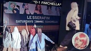 FIMCHELLA D-1: FEARNOT heads to COACHELLA, LE SSERAFIM spotted at Korean BBQ restaurant, and more