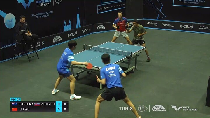 LIHECHEN/WUYIFEI-ADITYA SAREEN/LUBOMIR PISTEJ-WTT Contender Tunis 2025 Presented