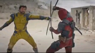 wolverine vs Deadpool fight scene.