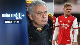 Điểm tin 90+ ngày 21/1 | Mourinho chốt tương lai tại Roma; Arsenal bị nghi dàn xếp ở EPL