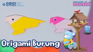 Membuat Kreasi Origami Burung