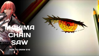 tutorial coloring mata makima dari cansaw man