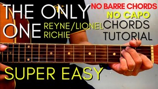 REYNE/Lionel Richie - THE ONLY ONE Chords (EASY GUITAR TUTORIAL) for Acoustic Cover