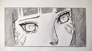 HOW TO DRAW hinata hyuuga's byakugan eyes | step by step