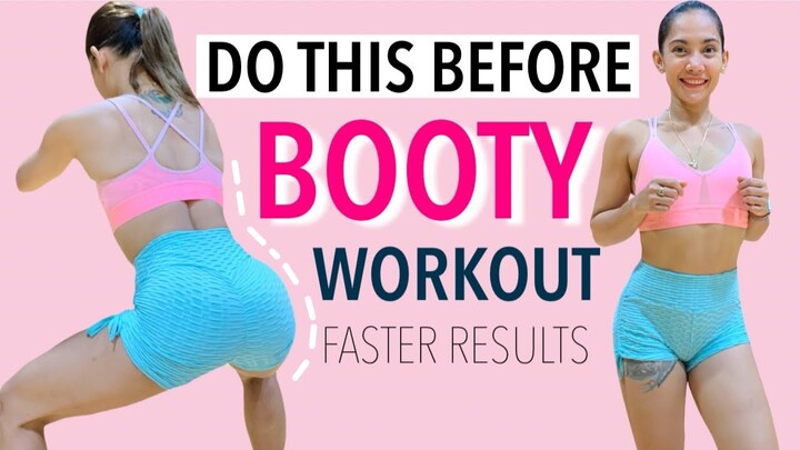 5 MIN GLUTE ACTIVATION EXERCISES | DO THIS BEFORE BOOTY WORKOUT FOR FASTER RESULTS | BUTT ACTIVATION